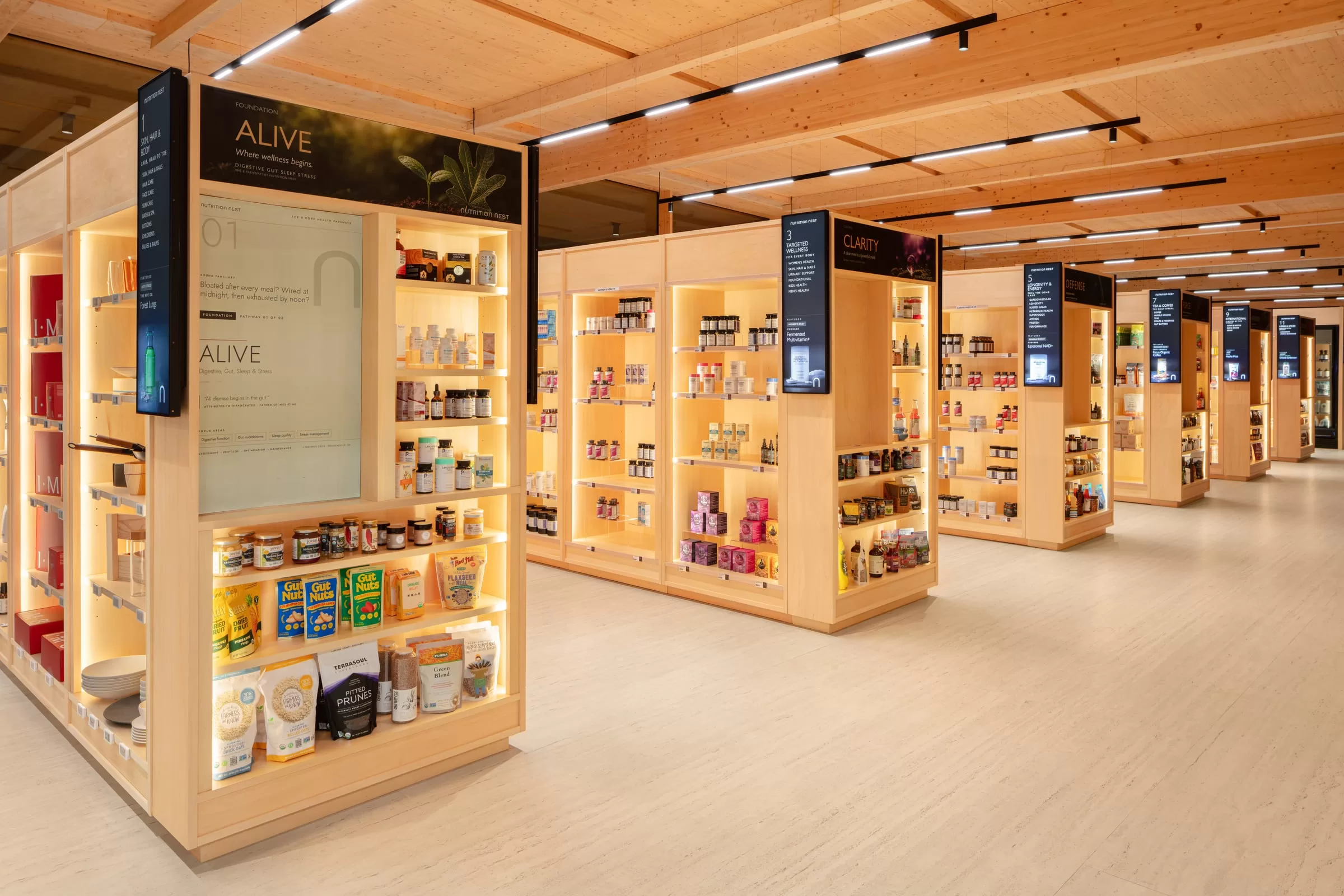 The Functional Market aisles